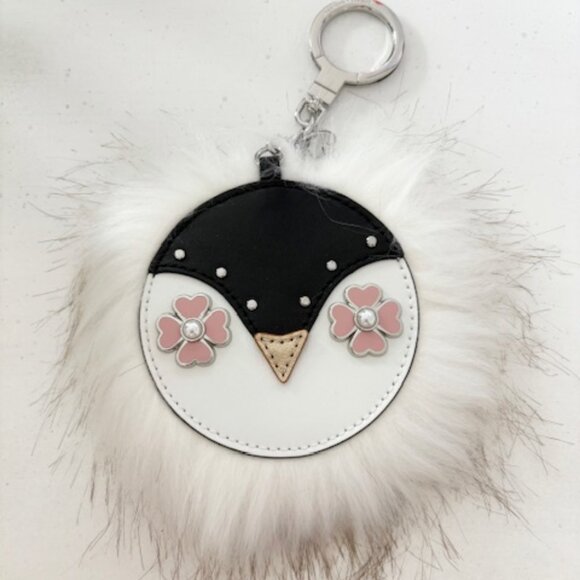 Kate Spade Frosty Penguin Bag Charm Keychain NIP - Picture 1 of 3
